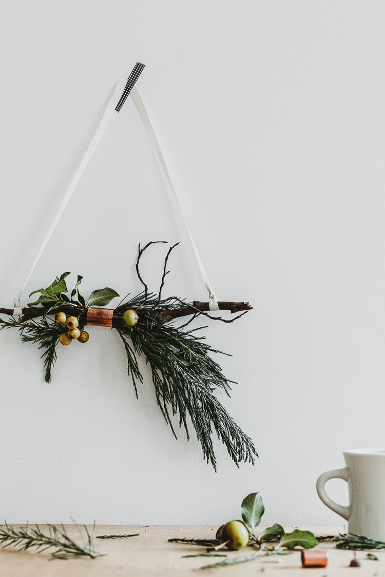 Décoration de noël naturelle à fabriquer || Couronne de Noël par Erika Rax