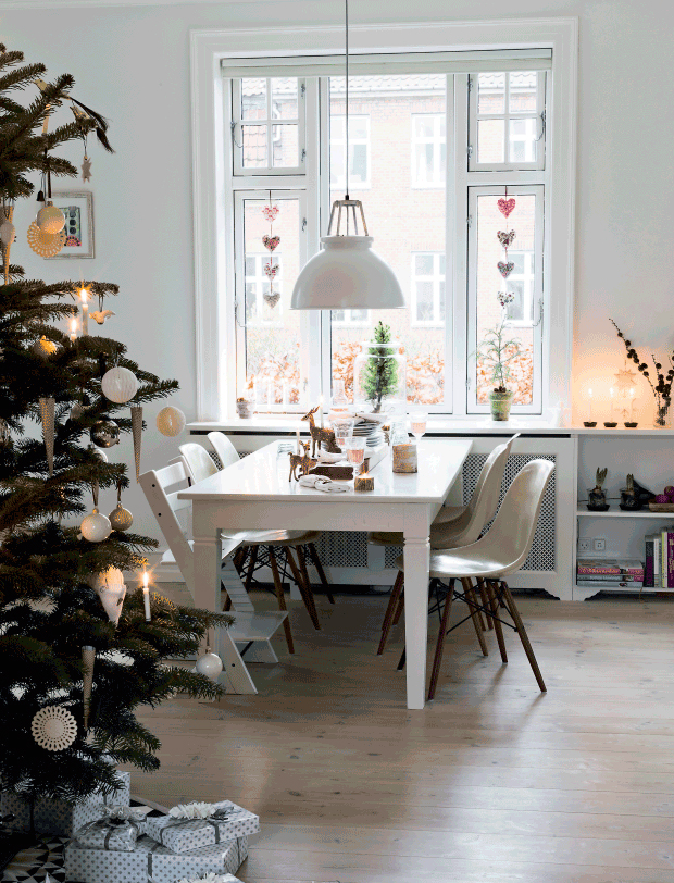 Déco de Noël scandinave minimaliste - L'intérieur de la famille Lindholm