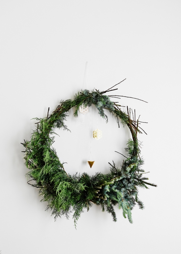 Décoration de noël naturelle à fabriquer || Couronne de Noël par la stylist Fleur McHarg