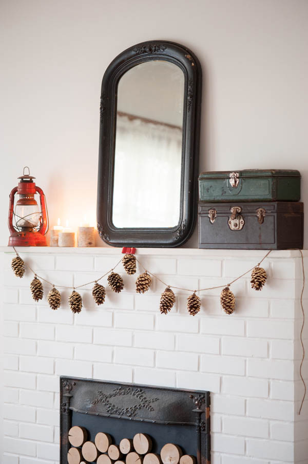 Décoration de noël naturelle à fabriquer || DIY une couronne de pommes de pin