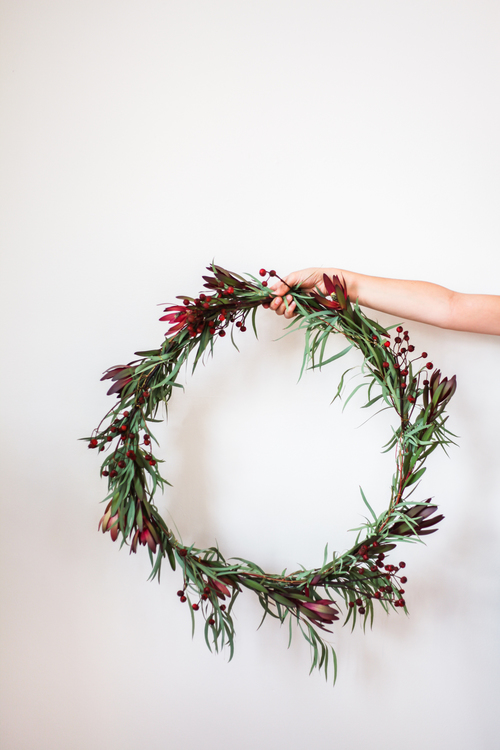 Décoration de noël naturelle à fabriquer || Couronne de Noël par treasuresandtravelsblog