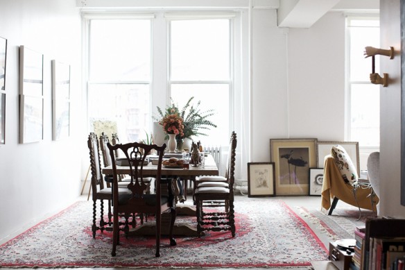 Le loft brut, glamour, éclectique d'Andi Potamkin à New-York