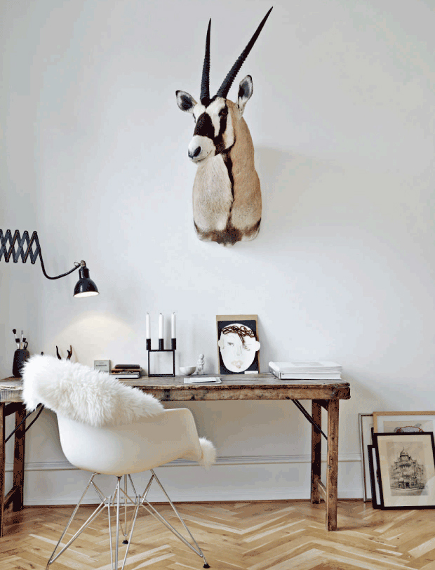 Un appartement de style scandinave réveillé par le style brocante