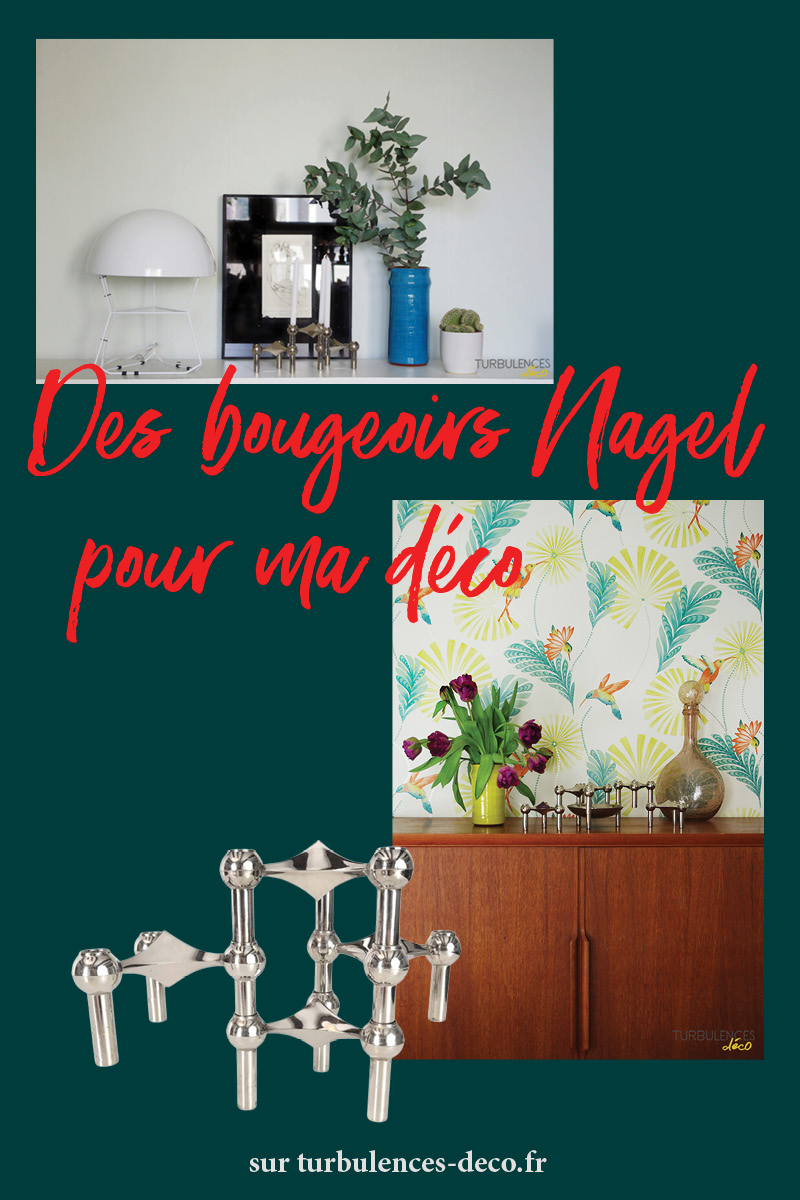 Des bougeoirs Nagel pour ma déco à retrouver sur Turbulences Déco