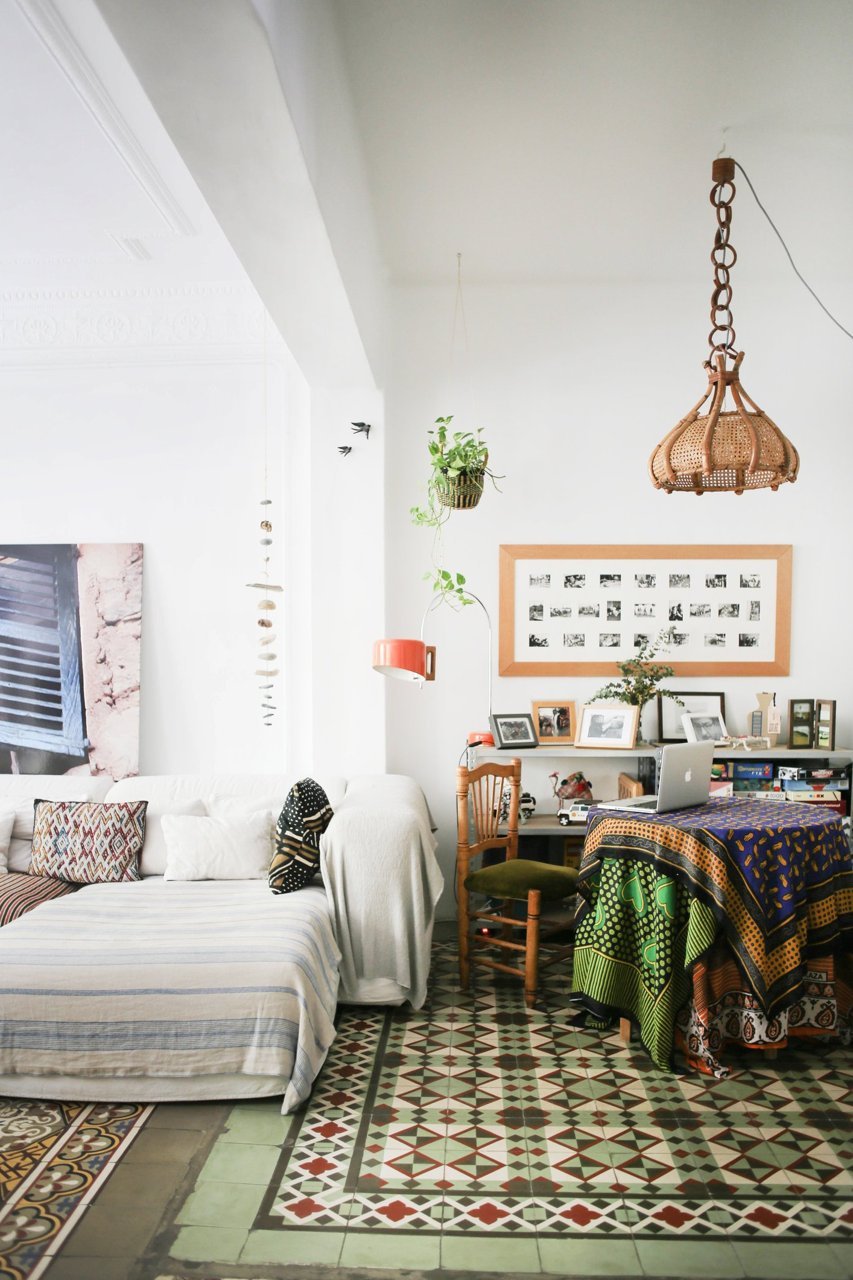 Un appartement bohème, un brin hippie... à Valencia