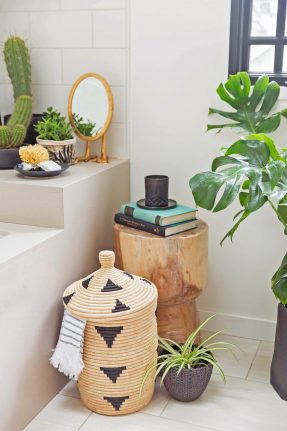 Le fil vert en décoration d'intérieur || Un jardin d'intérieur dans sa salle de bain par honestlywtf
