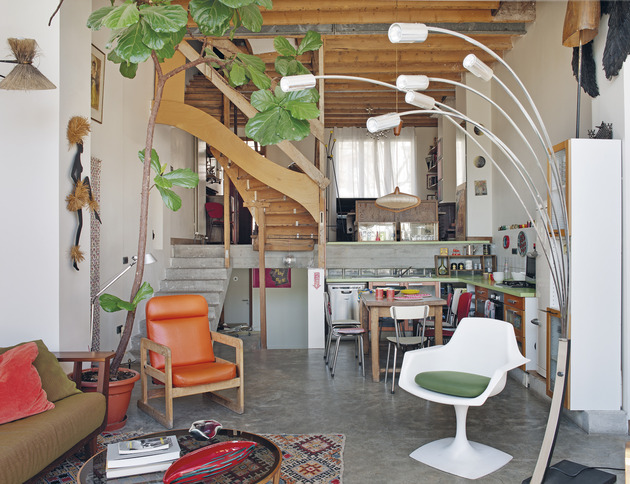 Le loft boho chic de Corine Abitbol à Montreuil