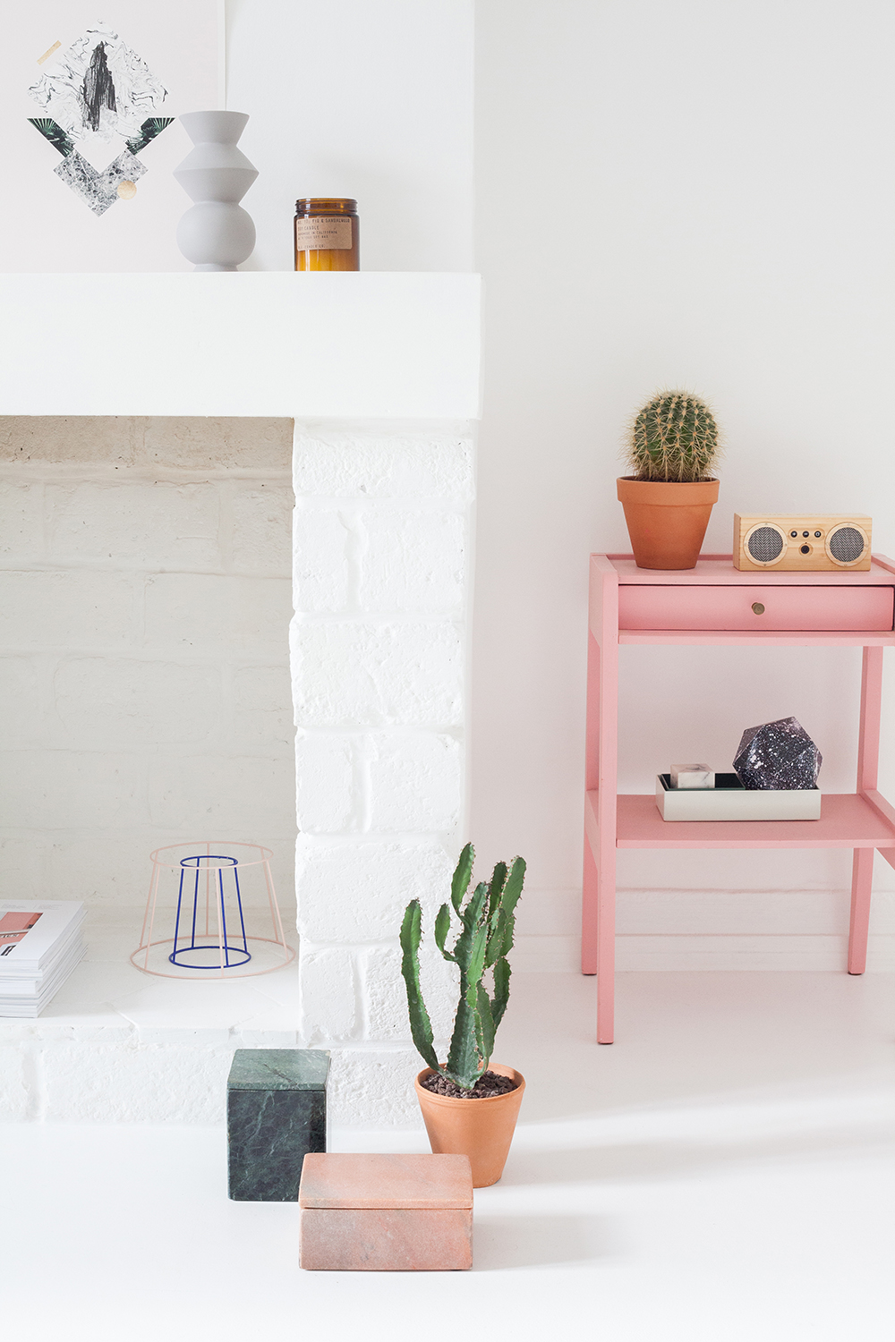 Du rose blush dans ma déco || Déco chez nous Heju