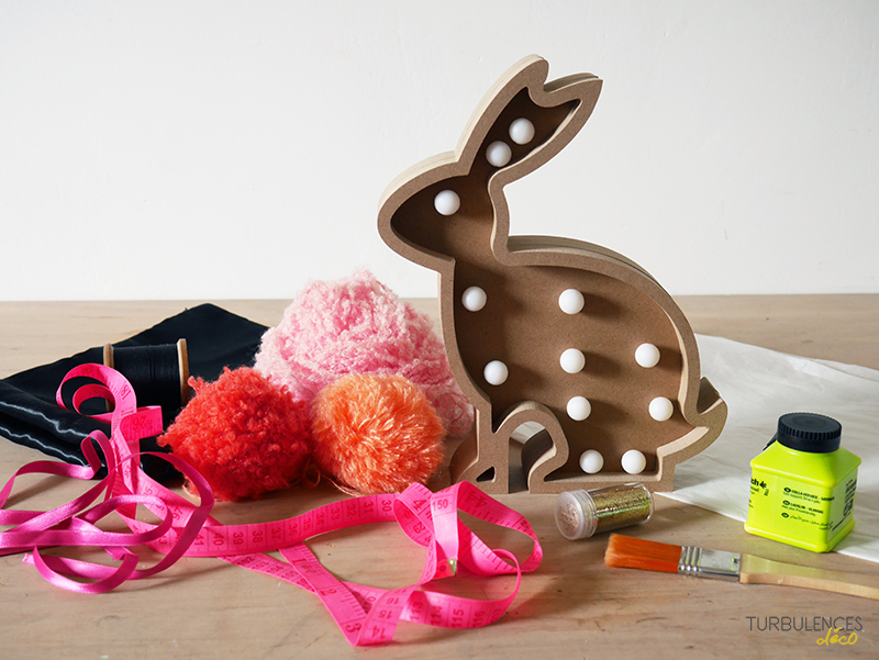 DIY Customiser une lampe Lapin - Turbulences Déco