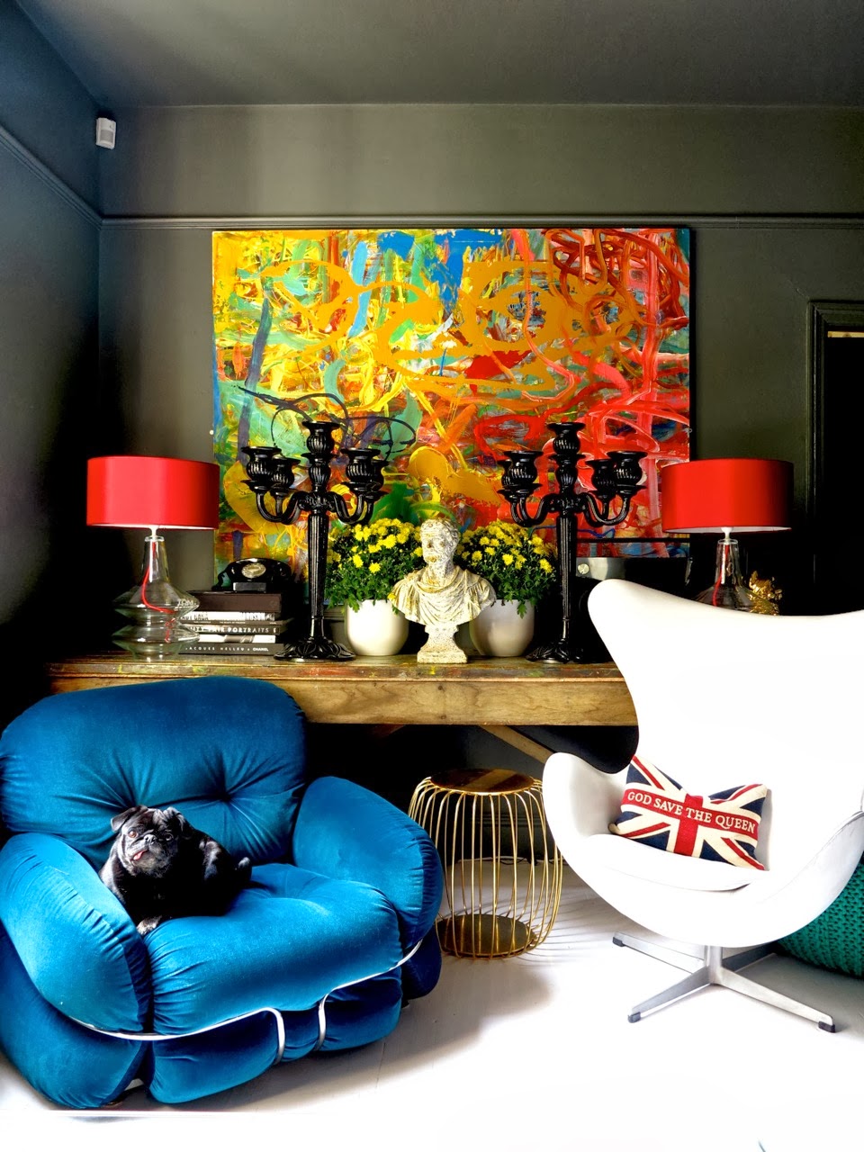 Camper une décoration éclectique || Une maison d excentriques 47parkav à Londres