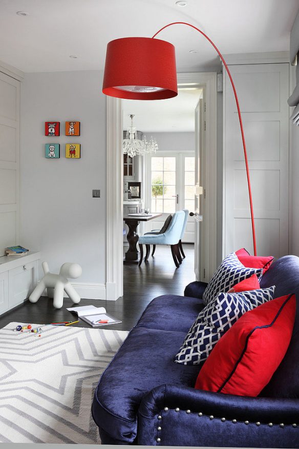 In situ le lampadaire Twiggy de Marc Sadler édité par Foscarini