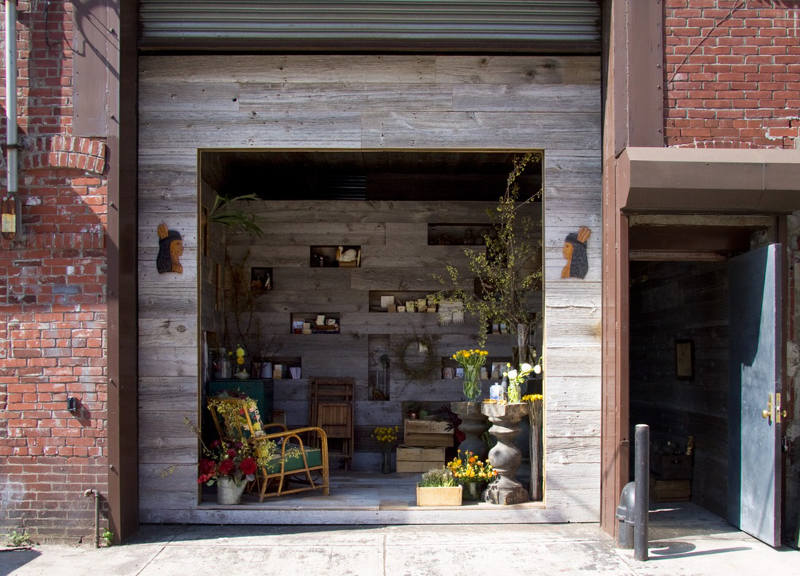 La boutique de fleurs Saipua design par Tacklebox Architecture à Brooklyn