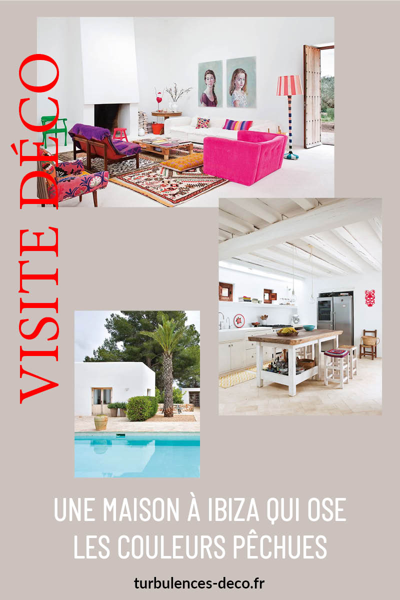 Une maison à Ibiza qui ose les couleurs pêchues à découvrir sur Turbulences Déco Une maison à Ibiza qui ose les couleurs pêchues à découvrir sur Turbulences Déco