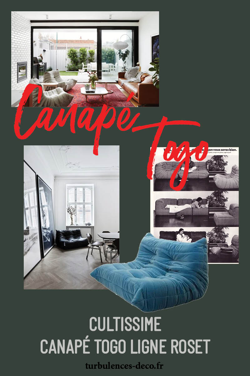 Cultissime canapé Togo Ligne Roset à retrouver sur Turbulences Déco Cultissime canapé Togo Ligne Roset à retrouver sur Turbulences Déco