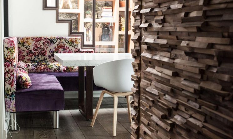 Habiller ses murs de bois | Mur en planches de bois brut recyclé 3D