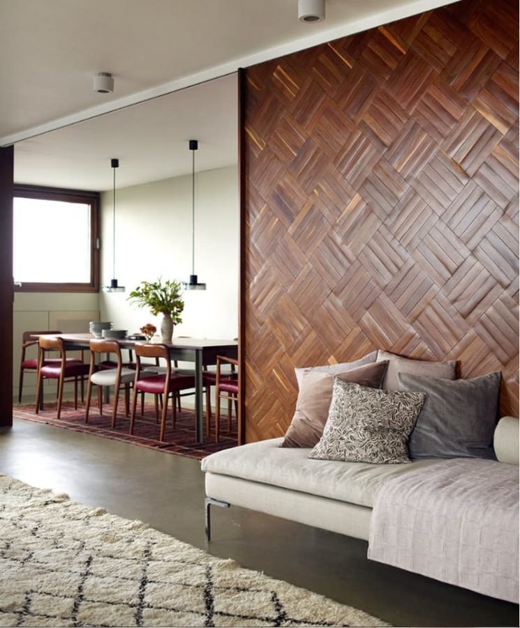 Habiller ses murs de bois | Mur en bois façon parquet