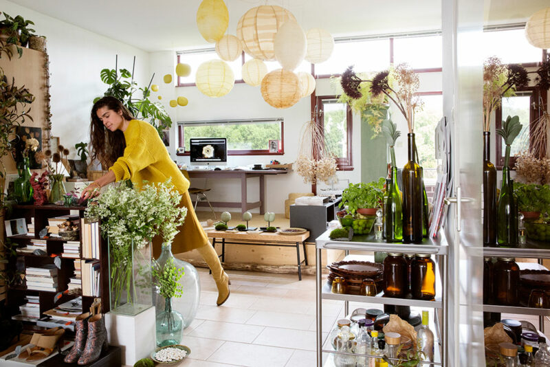 Le petit appartement verdoyant de Siriane à Amsterdam