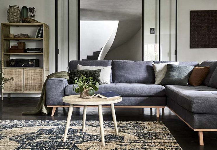 Alinea - Canapé d'angle fixe droit en tissu anthracite, Picabia - 1395 € Alinea - Canapé d'angle fixe droit en tissu anthracite, Picabia - 1395 €
