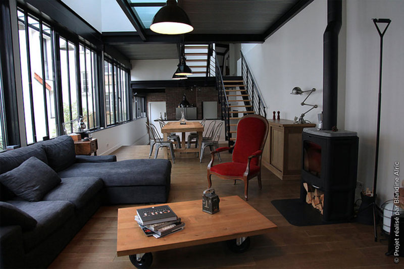 Rénovation d'un loft en région parisienne par Blandine Alric Cherfan