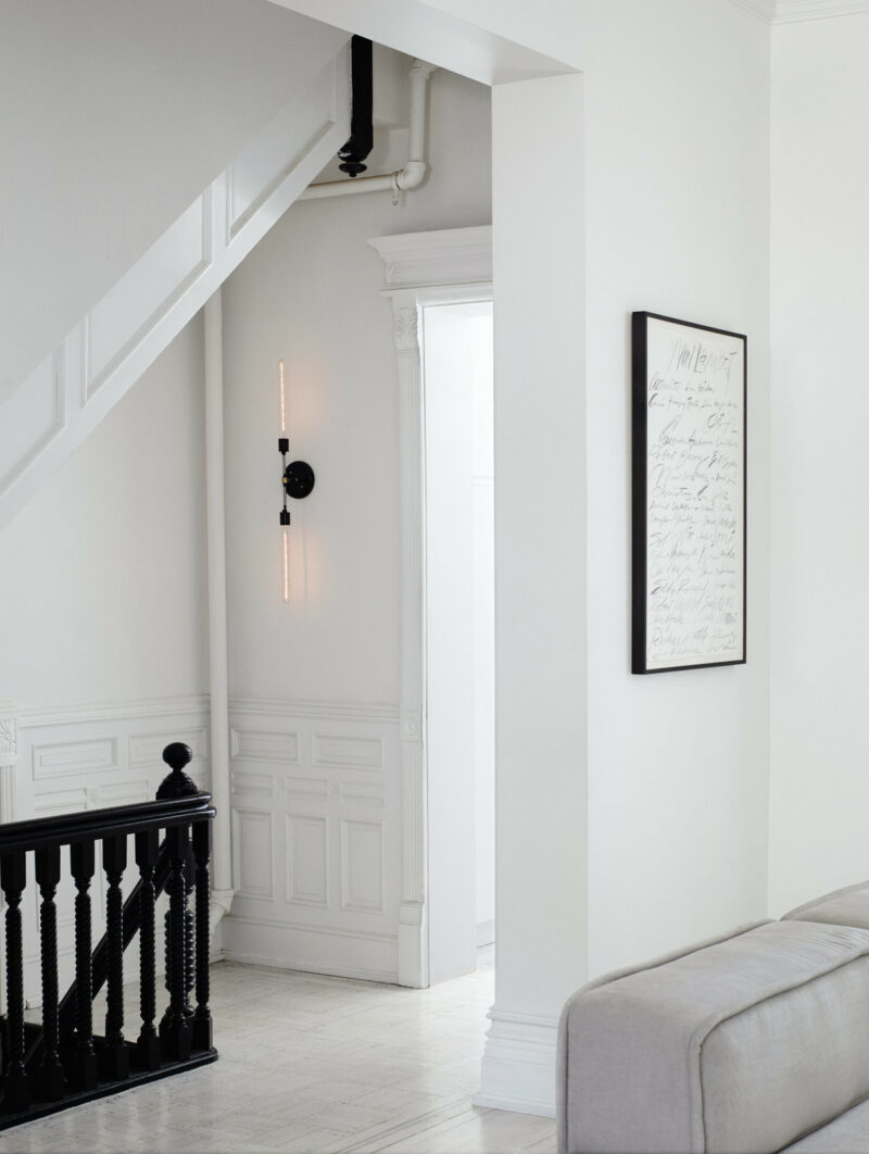 Le pouvoir du noir et blanc contemporain | Brooklyn brownstone Le pouvoir du noir et blanc contemporain | Brooklyn brownstone