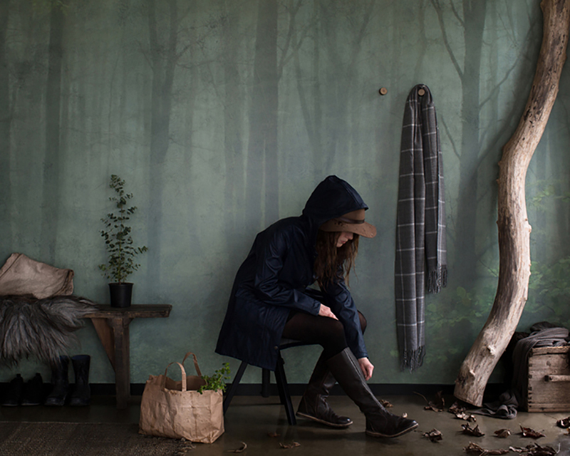 Inspiration et décoration d'automne | Papier peint Sandberg Skog the story behindd