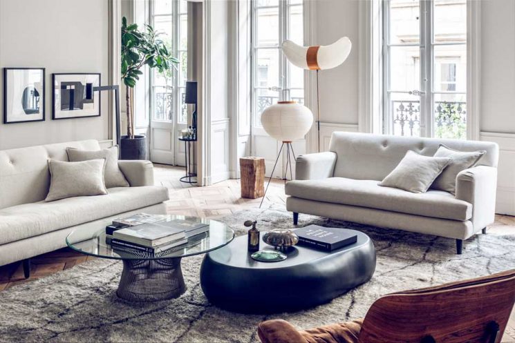 Un intérieur contrasté : Rénovation d'un appartement à Lyon par Maison Hand