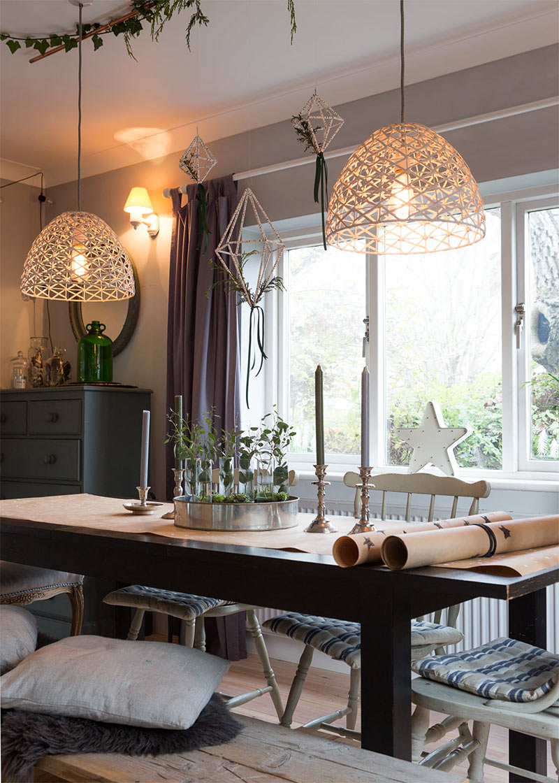 Le coin repas d'esprit folk et nature Le coin repas d'esprit folk et nature