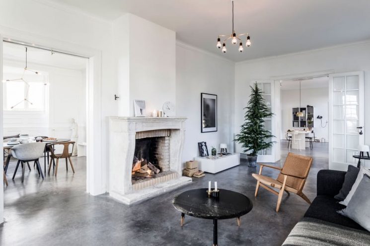 Décoration de Noël minimaliste pour la famille Bjerre Poulsens jul