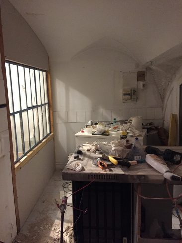 Projet d'aménagement d'une chambre d'hôtes : PENDANT LES TRAVAUX