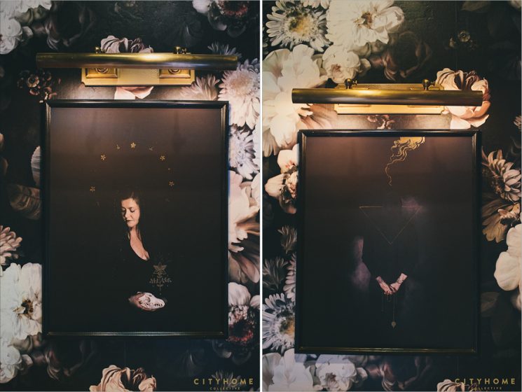 Les papiers-peints "dark floral" par Ellie Cashman || Restaurant Finca Salt Lake city by city home collective