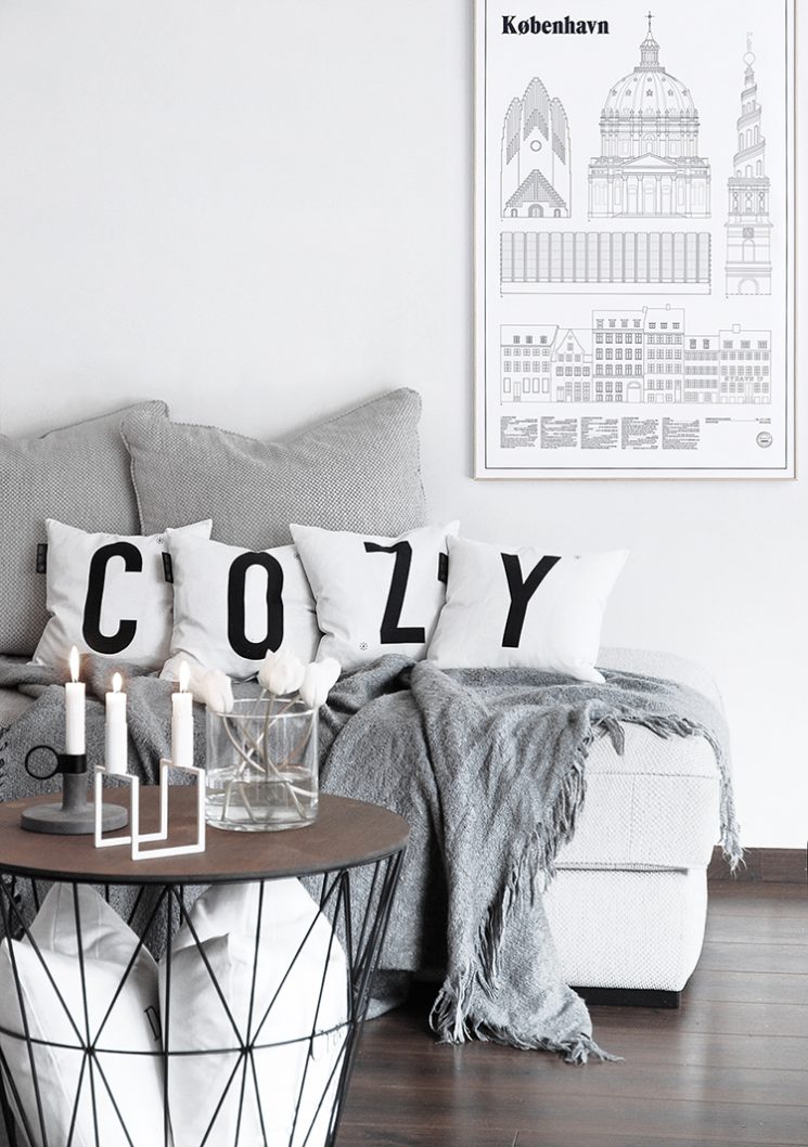 Décor blanc et ambiance hygge chez la blogueuse Katerina Dima onlydecolove.com