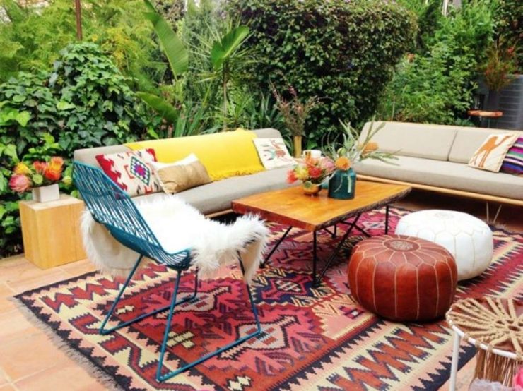Aménager une terrasse d'extérieur bohème - Turbulences Déco