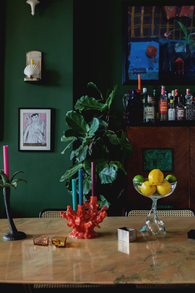 Le goût des couleurs. Le goût du vert. | L'appartement de Luke Edward Hall et Duncan Campbell à Londres