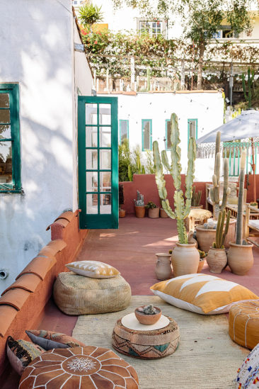 La terrasse absolument bohème de Troy Pes & Zander Hodgson à Laurel Canyon en Californie