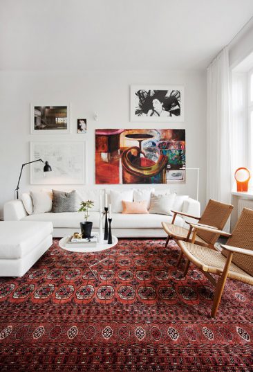 Tendance déco, le grand retour du tapis persan | Pelle Lundquist - Appartement Stockholm