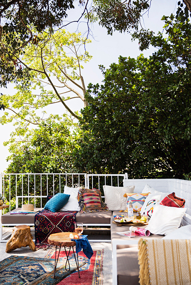 Une terrasse bohème chez Emily Henderson à L.A.