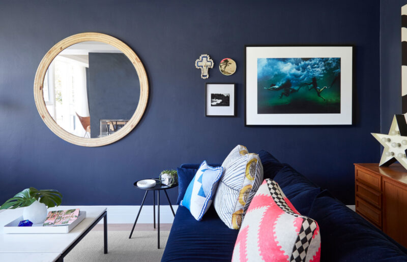 Mood blue en déco || La maison de Sarah et Ger McCormack and Family près de Melbourne