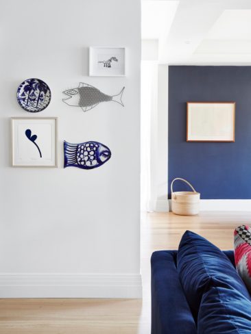 Blue mood en déco || La maison de Sarah et Ger McCormack and Family près de Melbourne