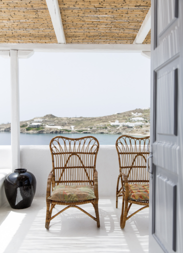 A l'ombre des canisses || Hôtel San Giorgio à Mikonos