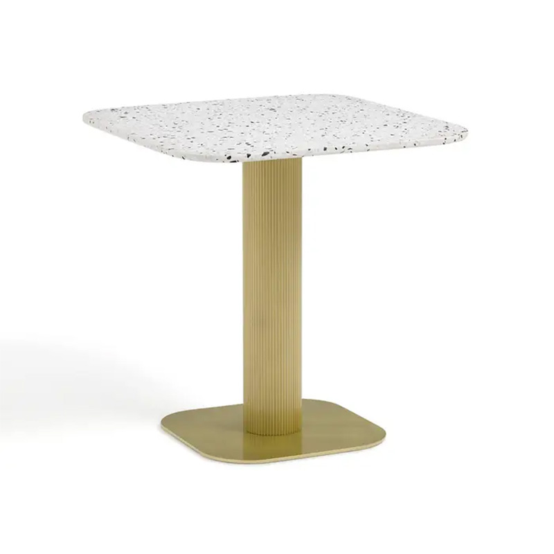 Table de jardin métal et terrazzo, Bistro sur Ampm