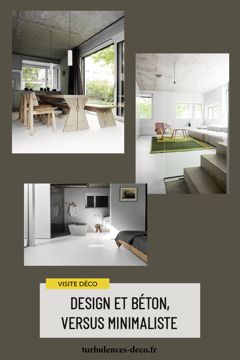 Design et béton, versus minimaliste, visiter la maison de l'architecte Eike Becker Architekten sur Turbulences Déco