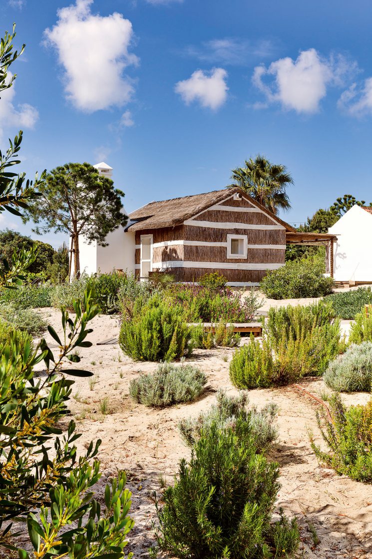 Maison à Comporta qui joue la carte rustique et vintage