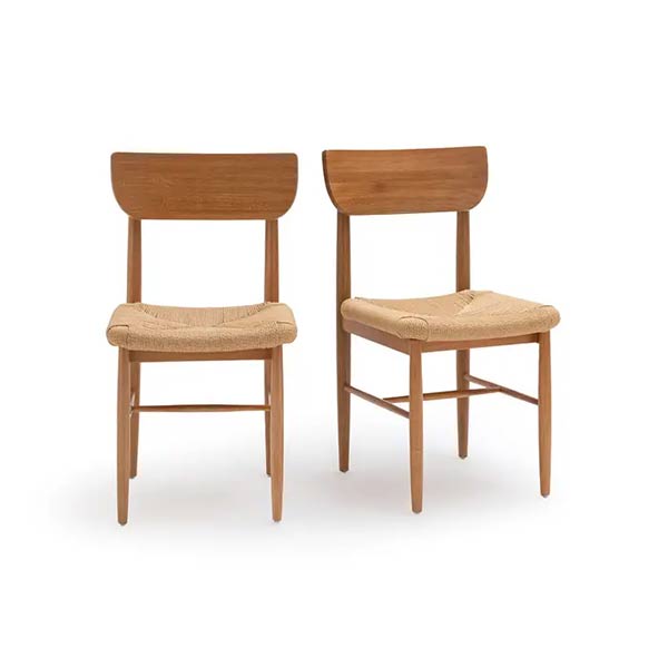 La redoute Intérieurs - Chaises en chêne massif et tressage, Andre