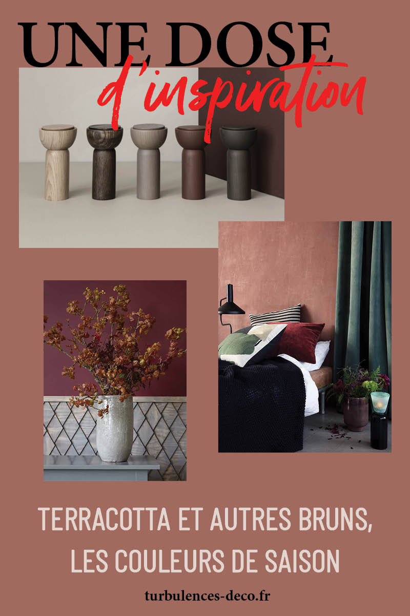 Terracotta et autres bruns, les couleurs de saison, une dose d'inspiration déco à retrouver sur Turbulences Déco Terracotta et autres bruns, les couleurs de saison, une dose d'inspiration déco à retrouver sur Turbulences Déco
