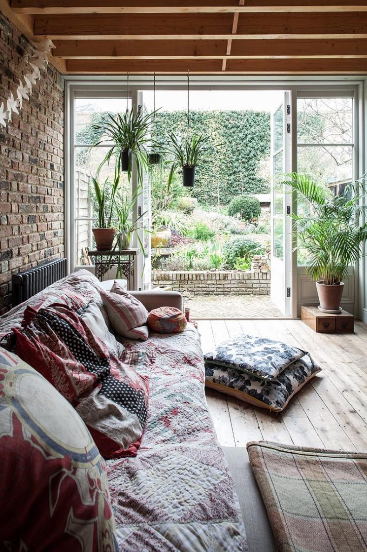 Intérieurs hygge peuplés de plantes - Une maison bohème à Londres