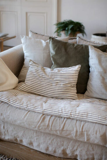 Un canapé en lin pour une ambiance slow par @elleihome