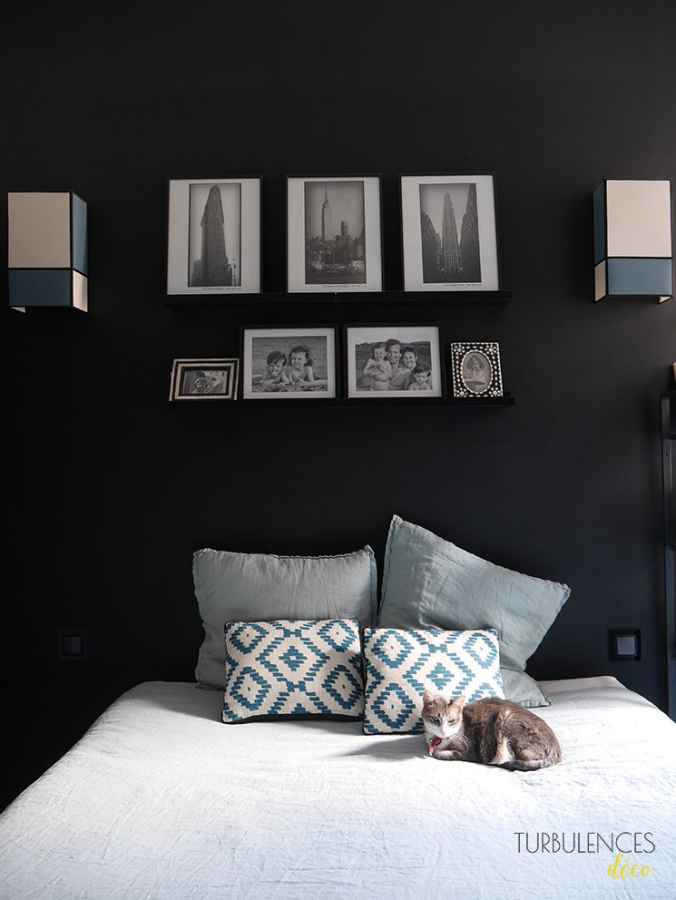 Chez Anne-Sophie, Freckles Design || Une chambre qui ose le noir