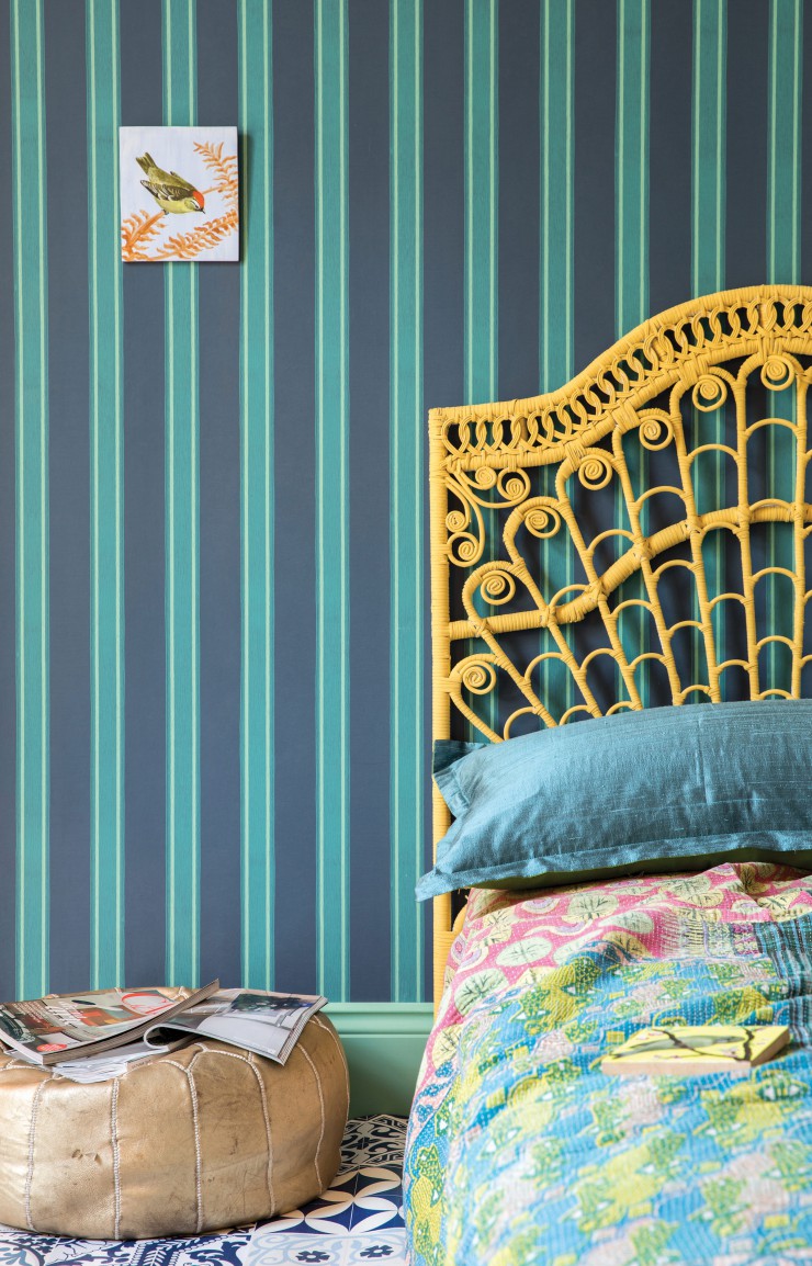 Papier-peint Farrow & Ball - BLOCK PRINT STRIPE BP 770, élaboré par Scotte Silcox