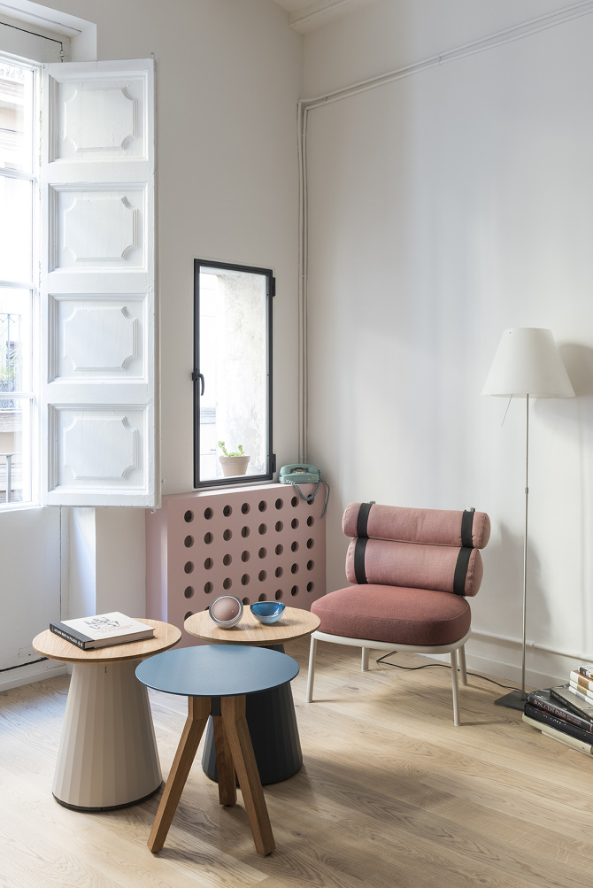 [ Inspiration déco ] Rose blush, Rose saumon || Appartement à Barcelone rénové par l'agence CaSA