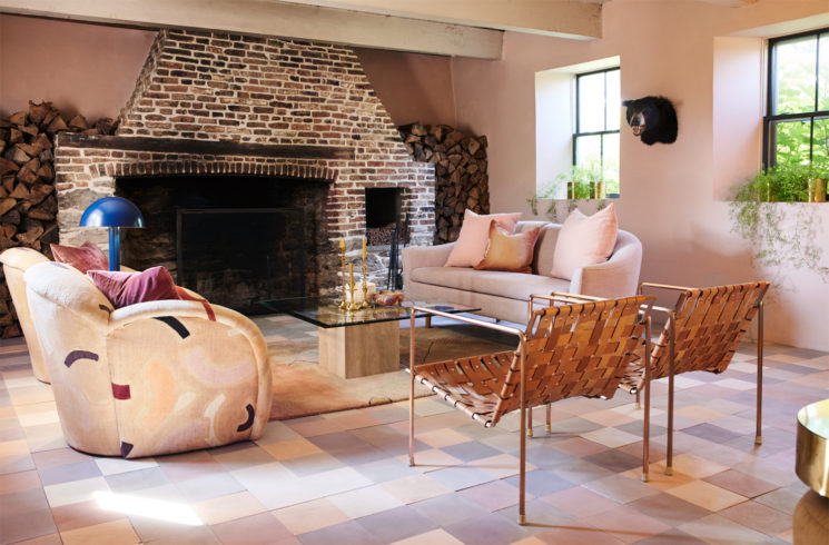 [ Inspiration déco ] Rose blush, Rose saumon || La maison de Paul Denoly et Nick Blaine du magasin Hawkins à New York